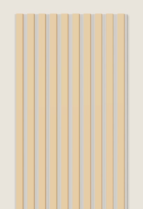 Wood slats on light felt backing